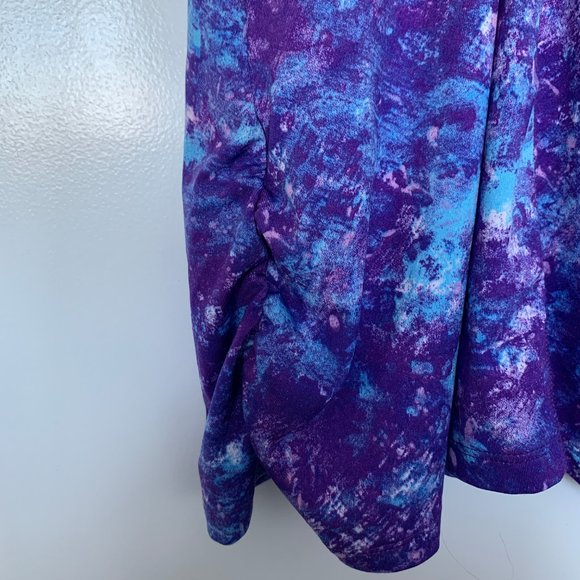 Gaiam Active Purple Marble Print Strappy Back Tank Top โ Size M - Picture 7 of 9